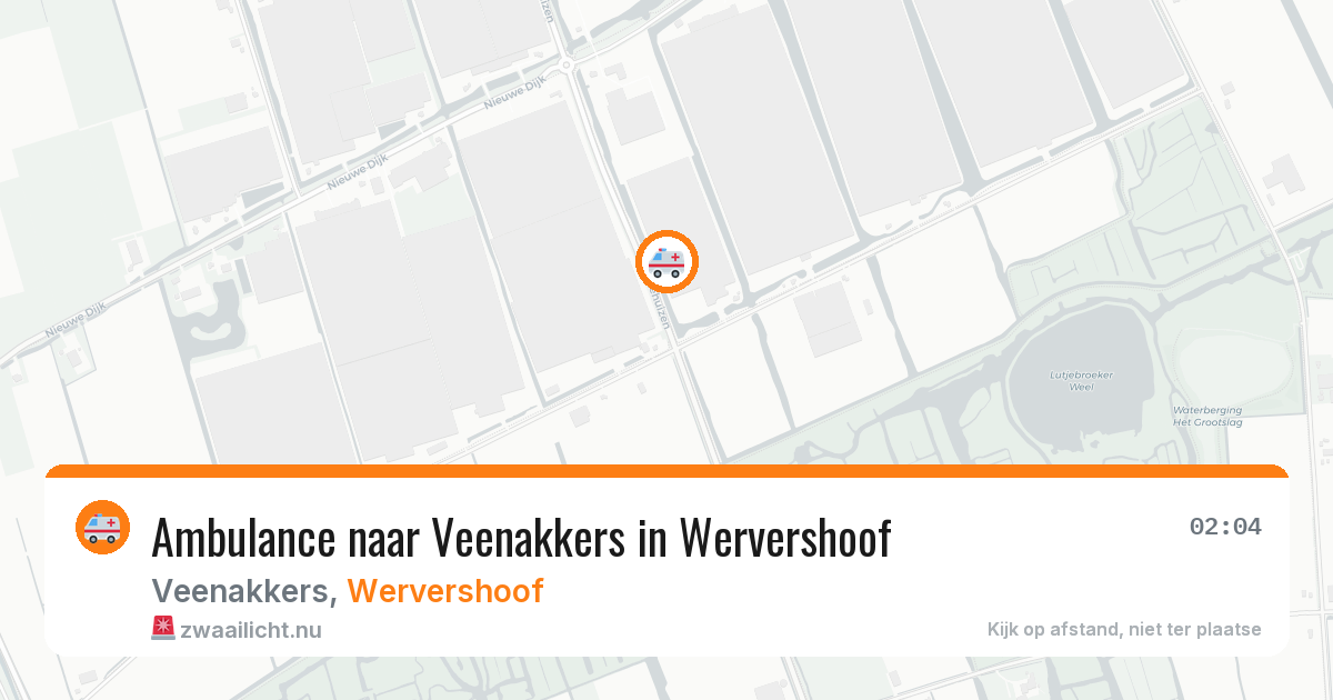 Ambulance naar Veenakkers in Wervershoof — 13 apr 2026