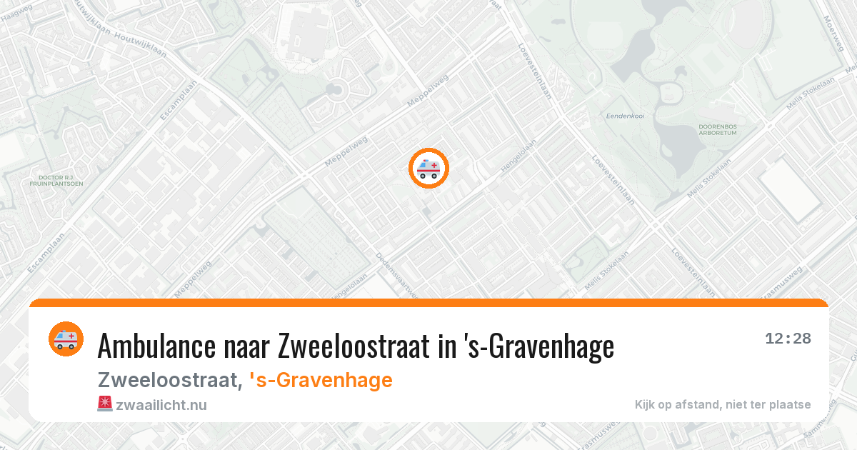 Ambulance naar Zweeloostraat in 's-Gravenhage — 16 jul 2026
