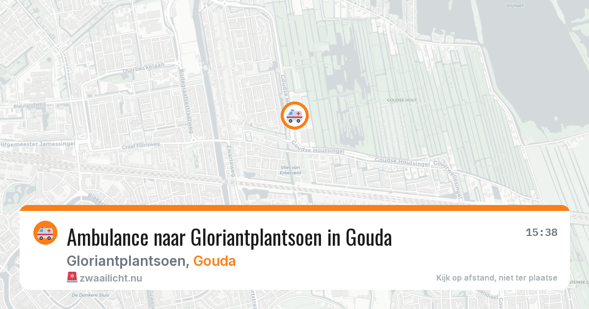 Ambulance naar Gloriantplantsoen in Gouda — 14 mei 2026