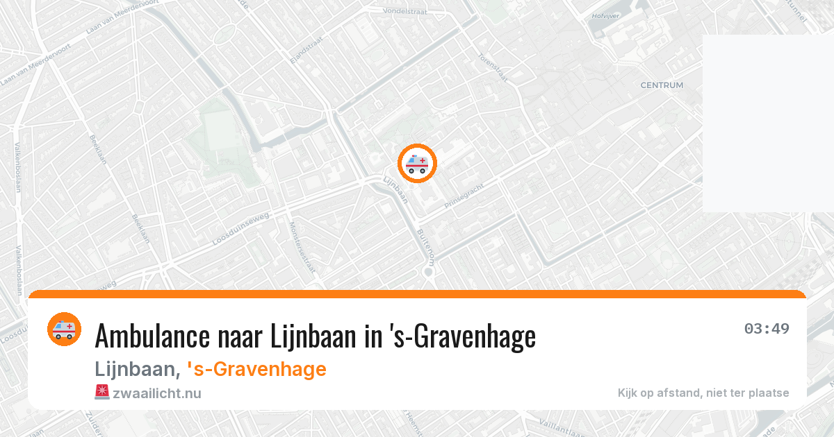 Ambulance naar Lijnbaan in 's-Gravenhage — 11 jul 2026