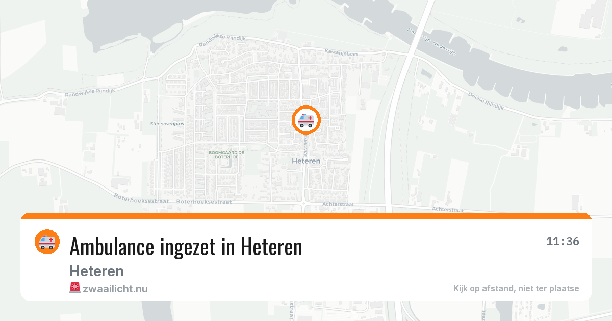Ambulance ingezet in Heteren — 15 mei 2026