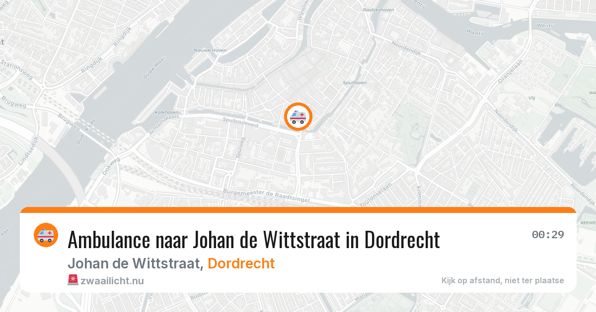 Ambulance naar Johan de Wittstraat in Dordrecht — 8 apr 2026