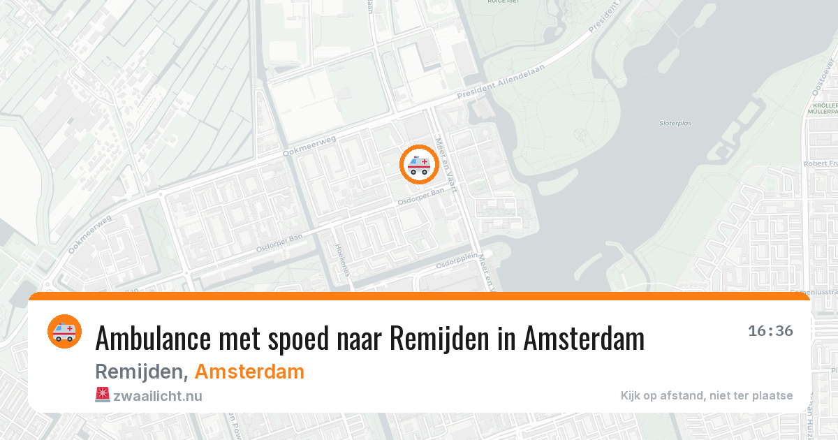 Ambulance met spoed naar Remijden in Amsterdam — 24 jul 2026