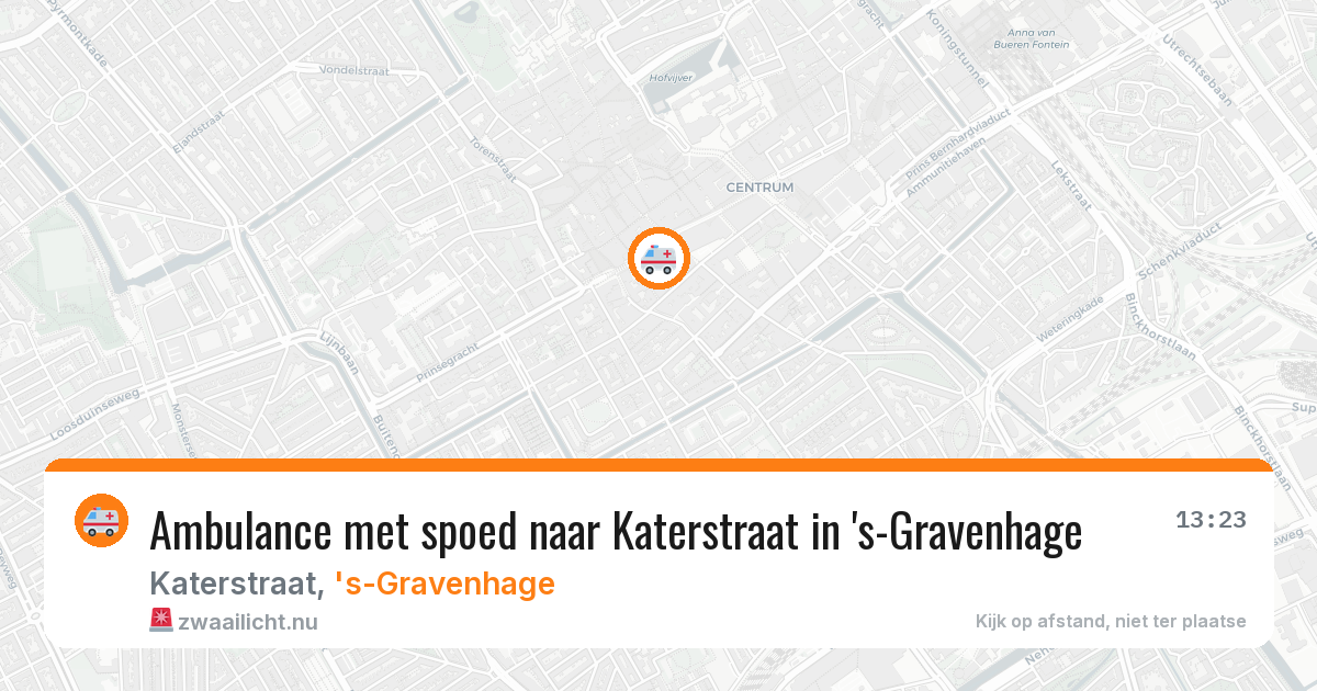 Ambulance met spoed naar Katerstraat in 's-Gravenhage — 27 mei 2026