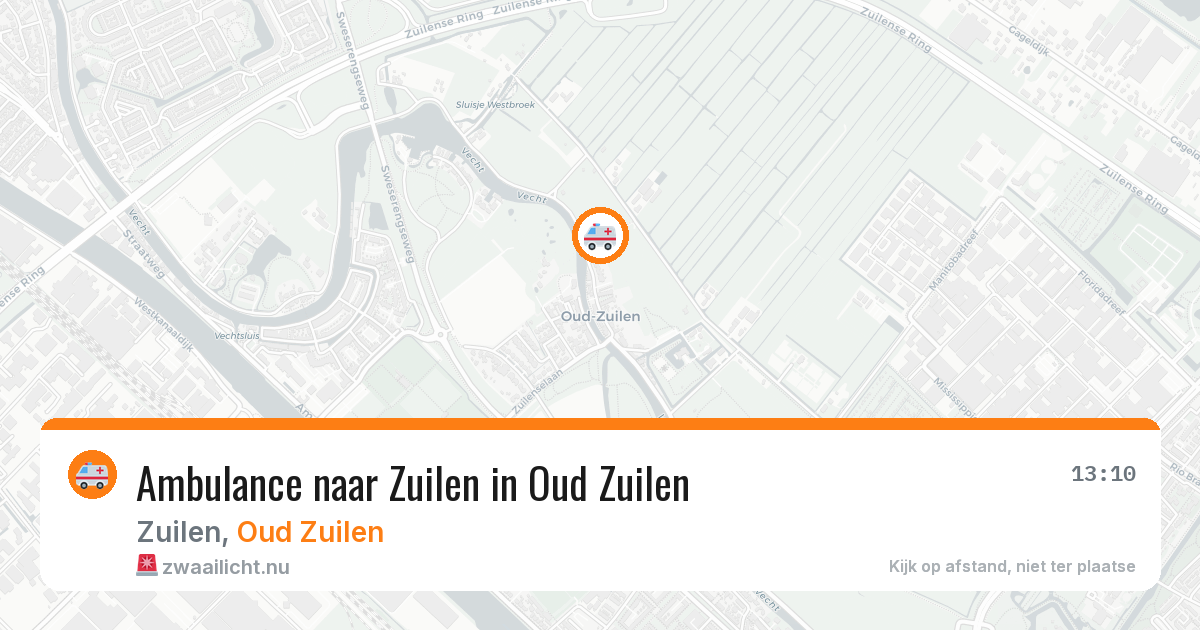 Ambulance naar Zuilen in Oud Zuilen — 12 jul 2026
