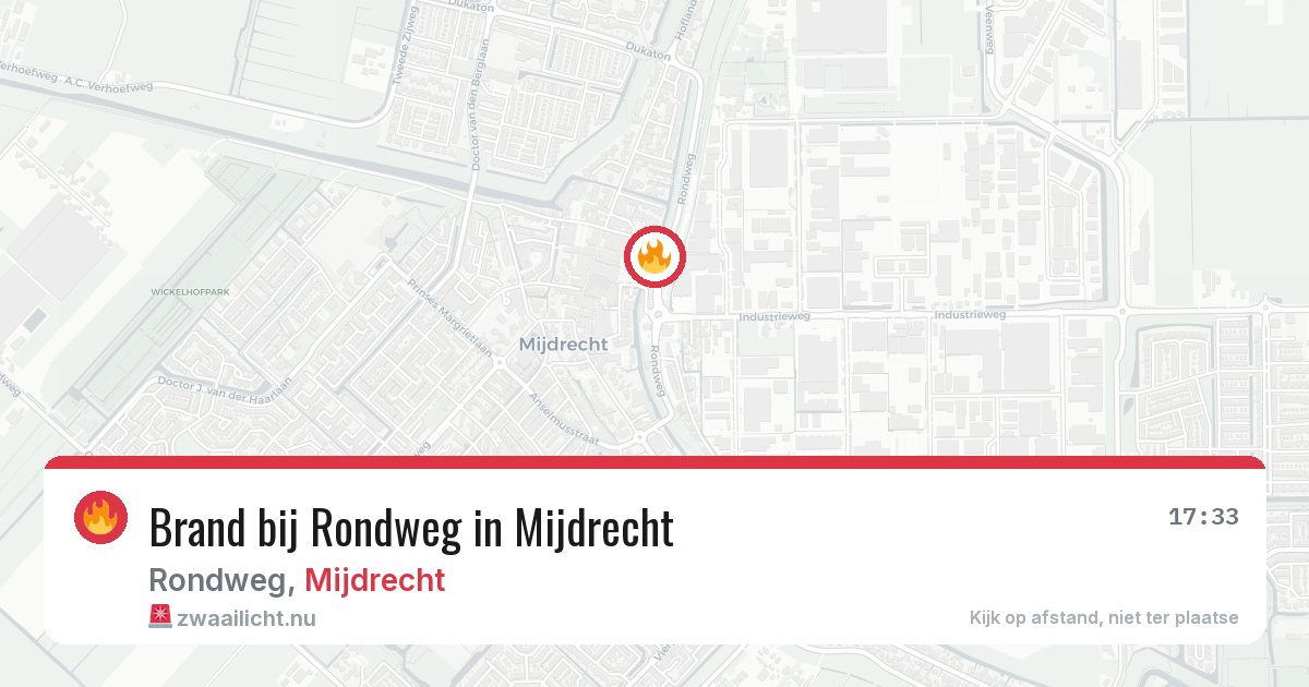 Brand bij Rondweg in Mijdrecht — 14 jul 2026