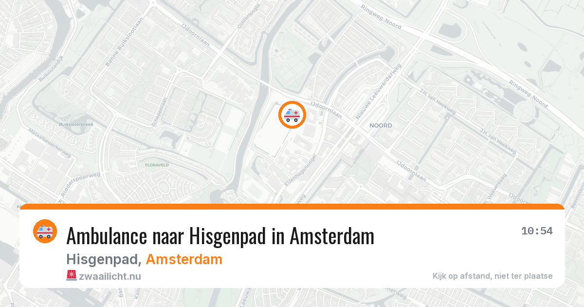 Ambulance naar Hisgenpad in Amsterdam — 17 jul 2026