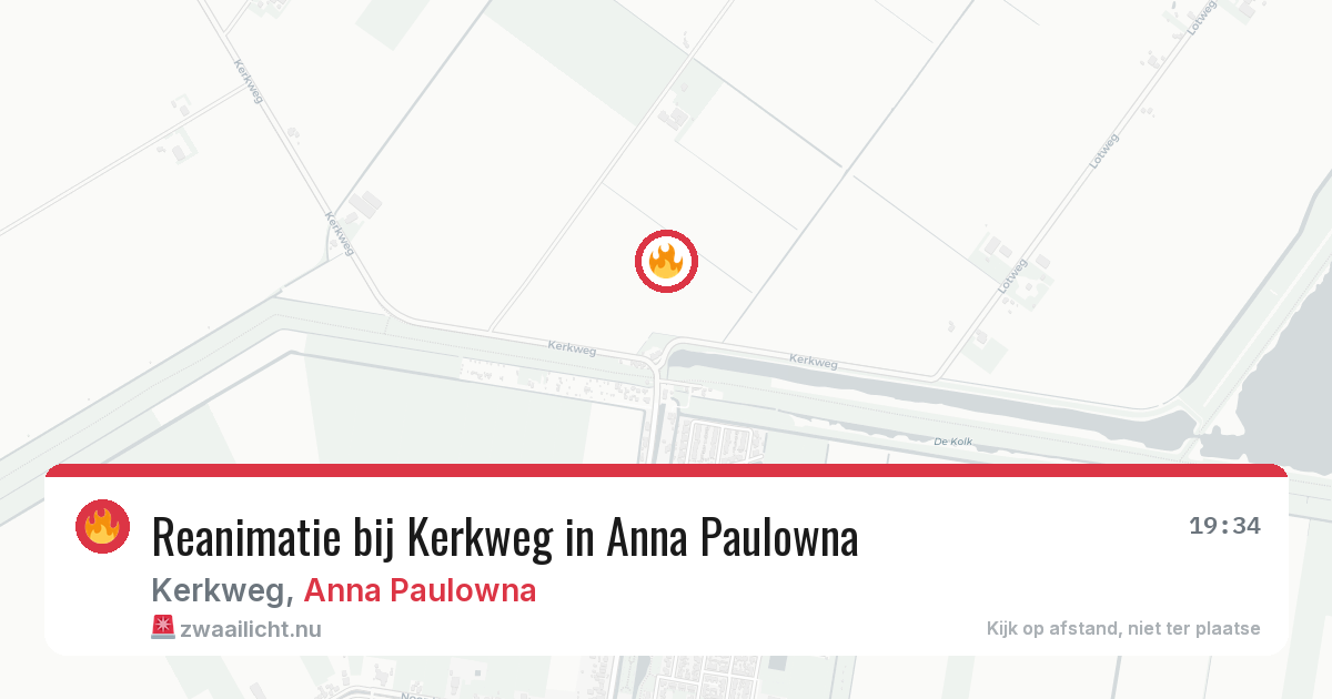 Reanimatie bij Kerkweg in Anna Paulowna — 23 mei 2026