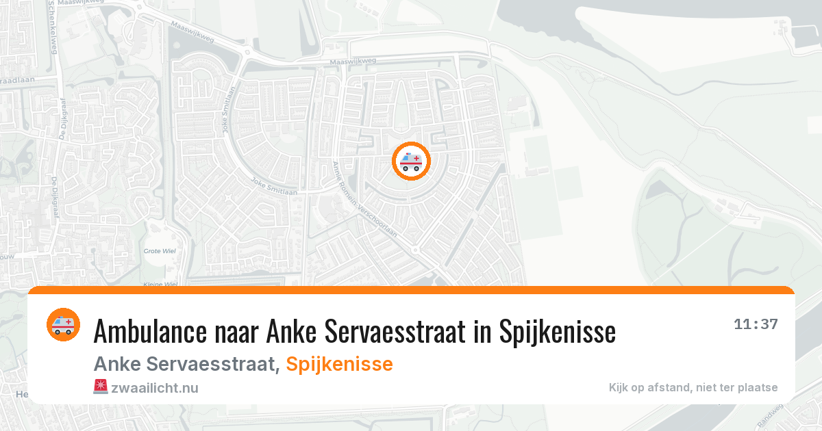Ambulance naar Anke Servaesstraat in Spijkenisse — 19 jul 2026