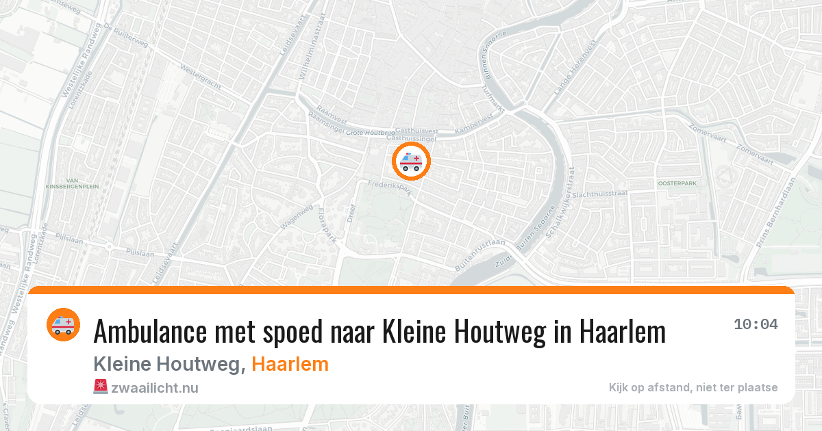 Ambulance met spoed naar Kleine Houtweg in Haarlem — 12 jul 2026