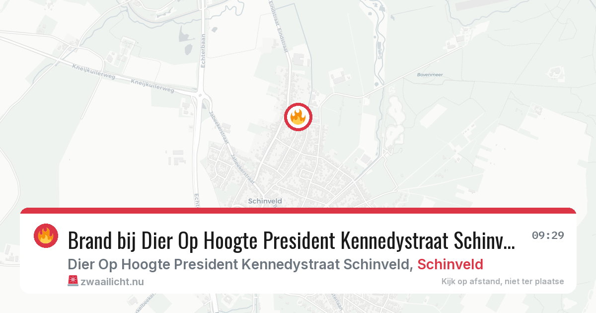 Brand bij Dier Op Hoogte President Kennedystraat Schinveld in Schinveld — 5 jun 2026