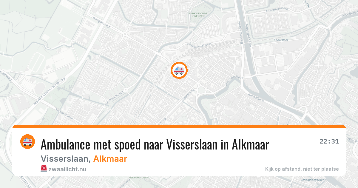 Ambulance met spoed naar Visserslaan in Alkmaar — 11 jul 2026