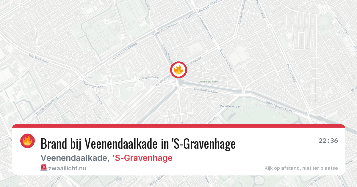 Brand bij Veenendaalkade in 'S-Gravenhage — 10 jul 2026