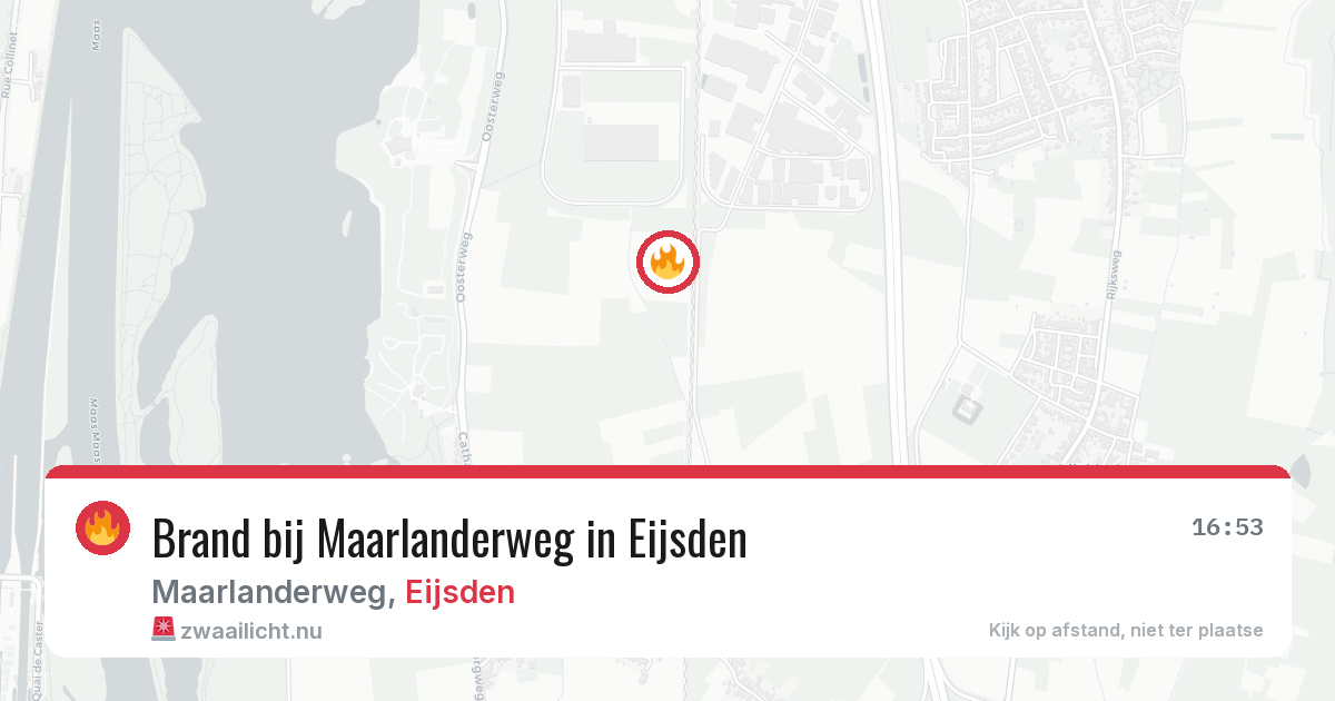 Brand bij Maarlanderweg in Eijsden — 24 jul 2026