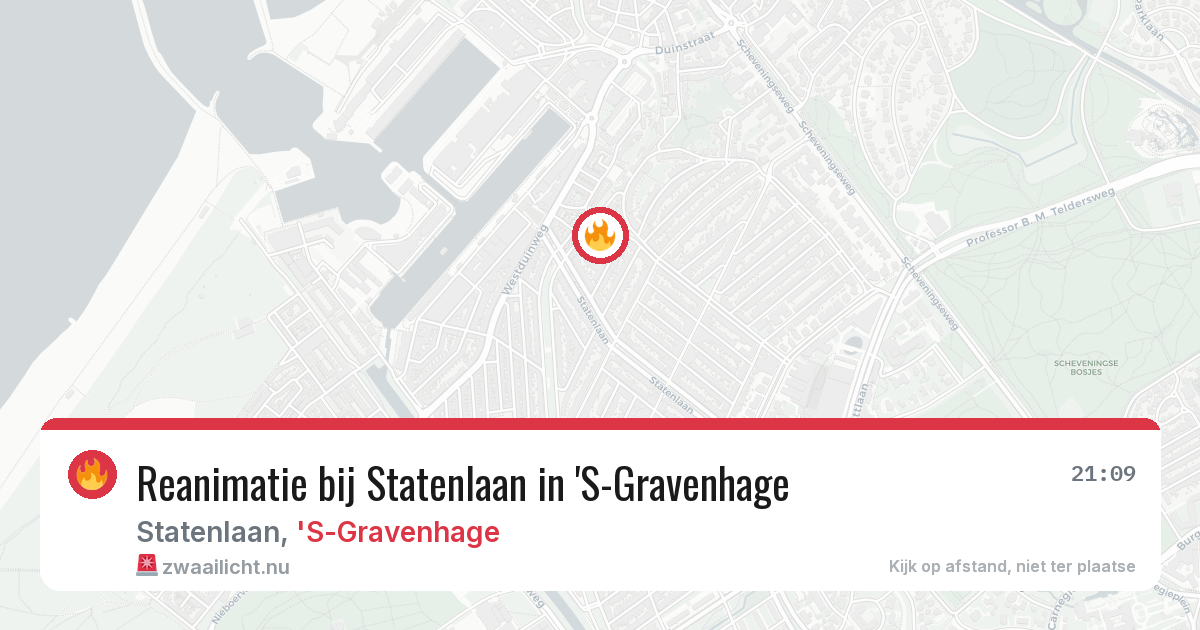 Reanimatie bij Statenlaan in 'S-Gravenhage — 21 mei 2026