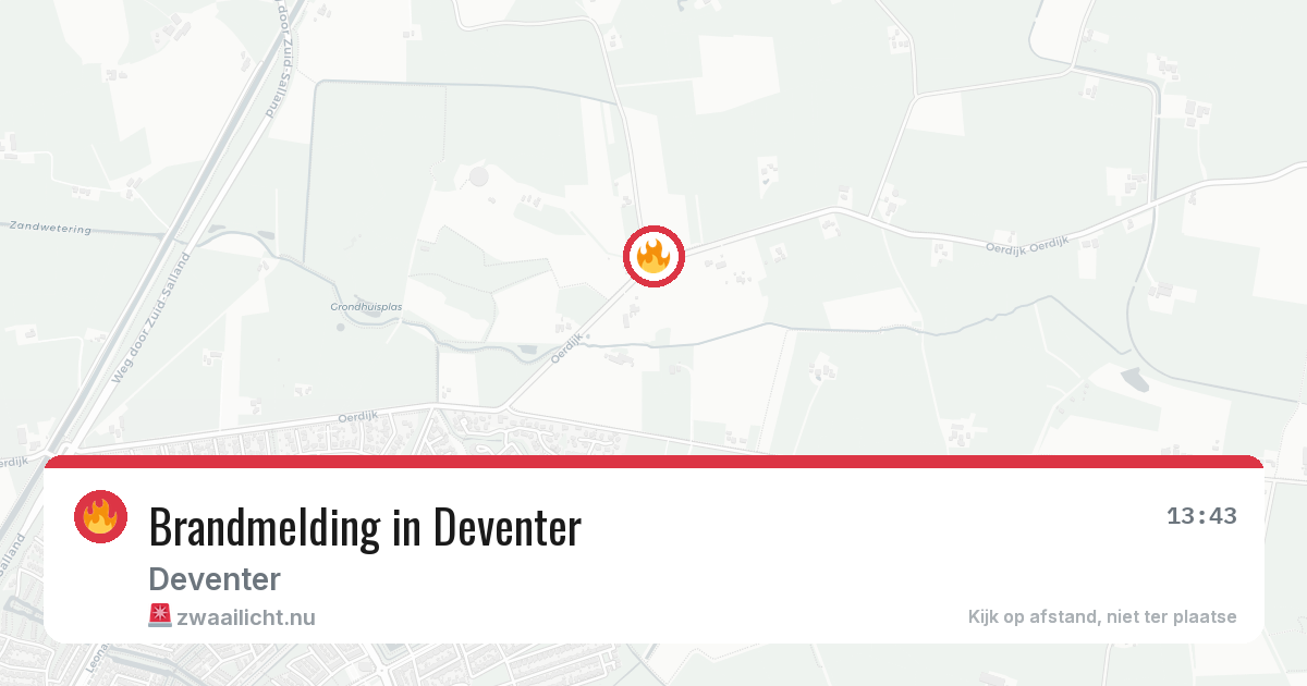 Brandmelding in Deventer — 28 mrt 2026
