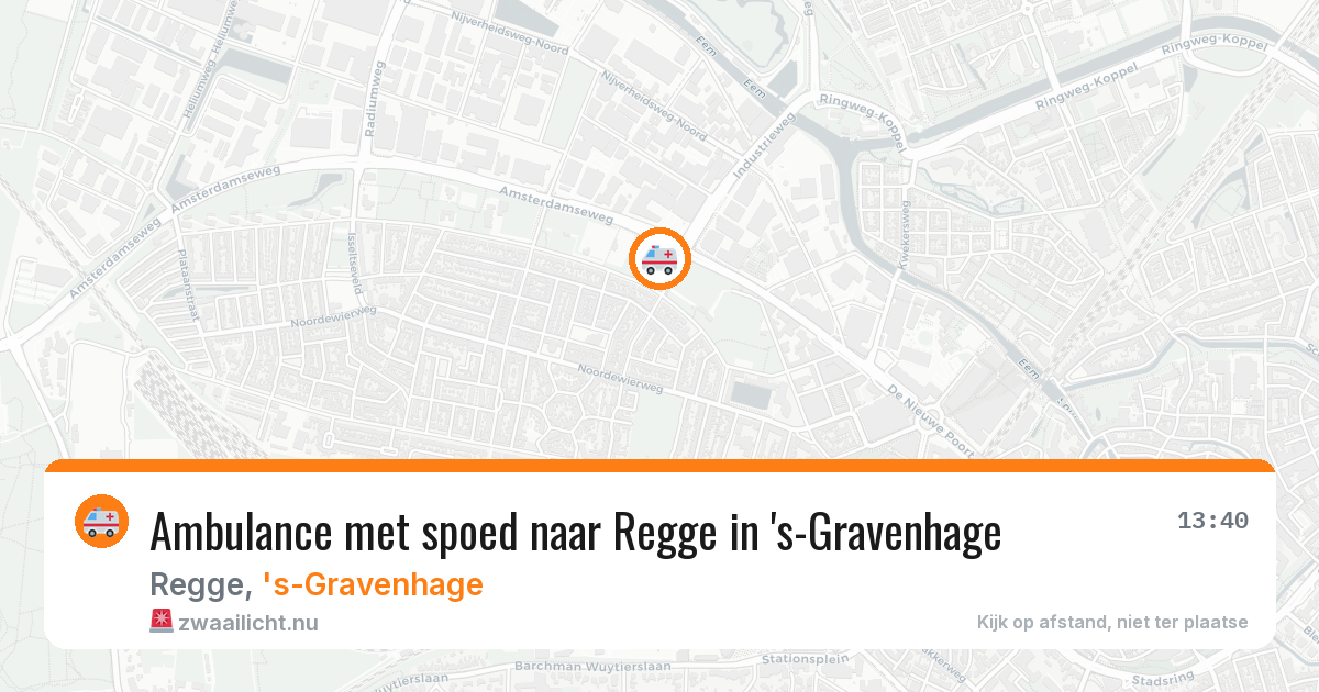 Ambulance met spoed naar Regge in 's-Gravenhage — 12 feb 2026