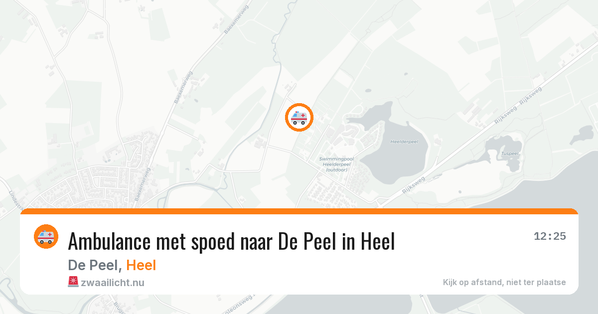 Ambulance met spoed naar De Peel in Heel — 4 jul 2026