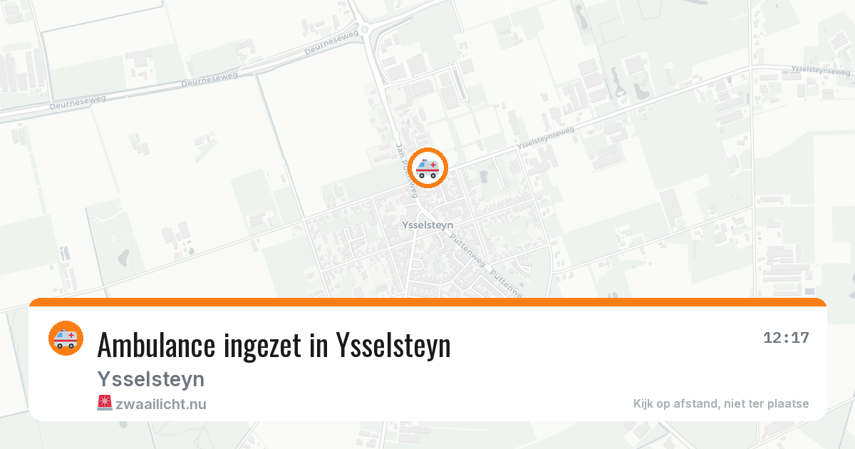 Ambulance ingezet in Ysselsteyn — 4 jul 2026