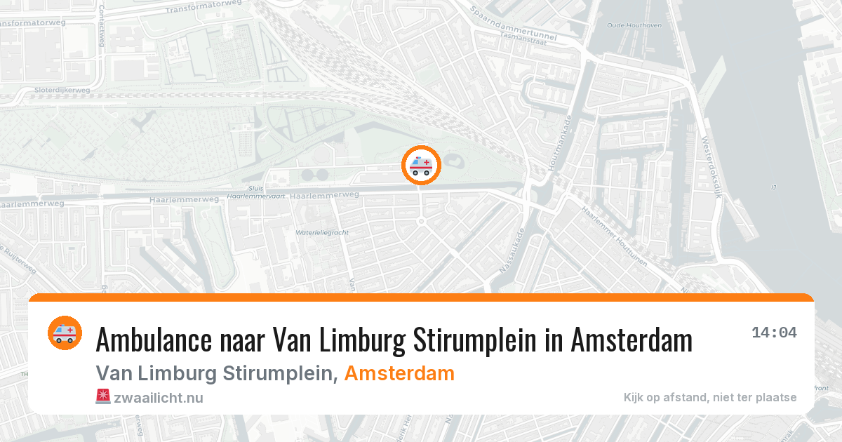 Ambulance naar Van Limburg Stirumplein in Amsterdam — 10 jul 2026