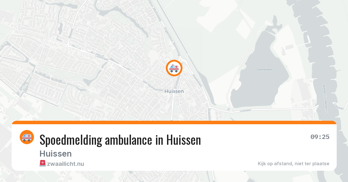 Spoedmelding ambulance in Huissen — 17 jul 2026