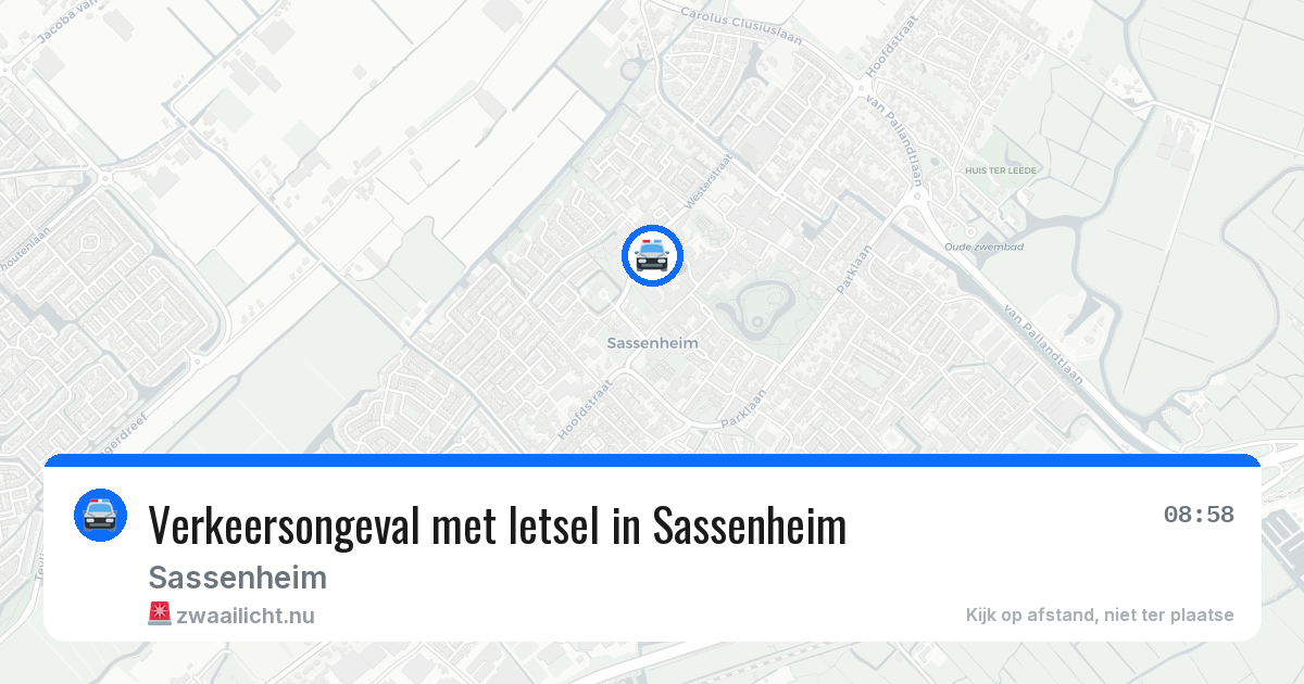 Verkeersongeval met letsel in Sassenheim — 27 mei 2026