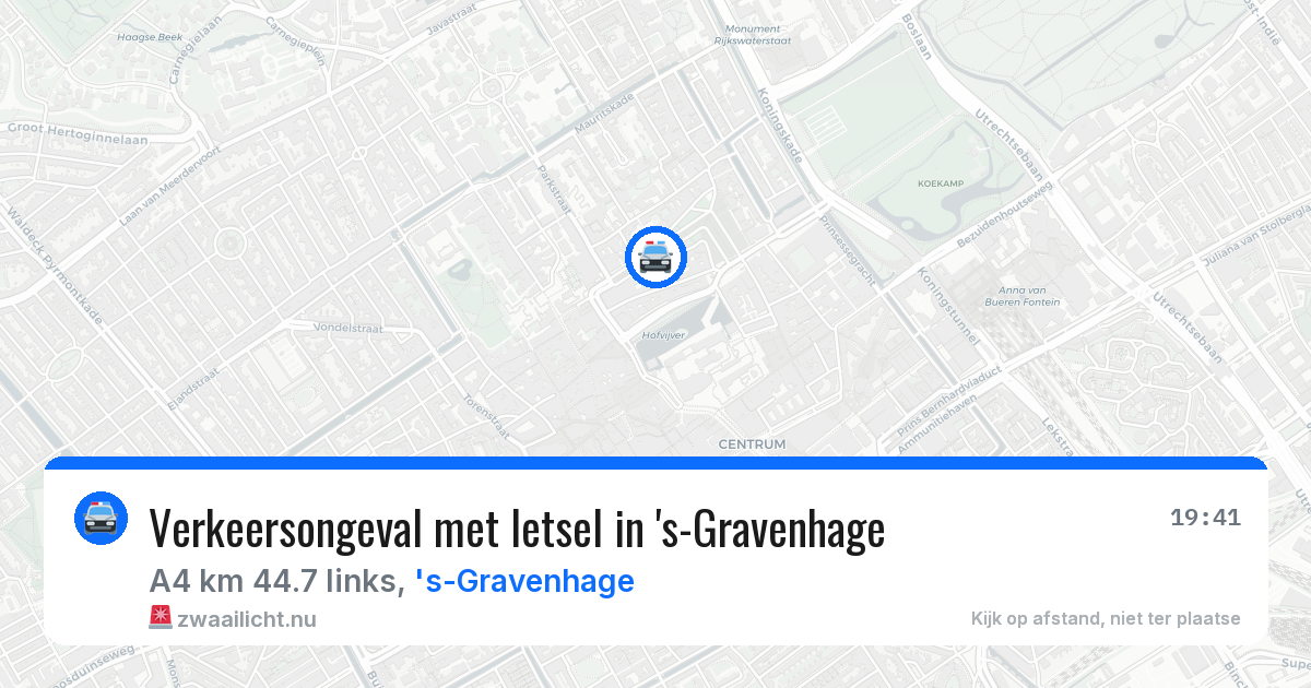 Verkeersongeval met letsel in 's-Gravenhage — 21 mei 2026