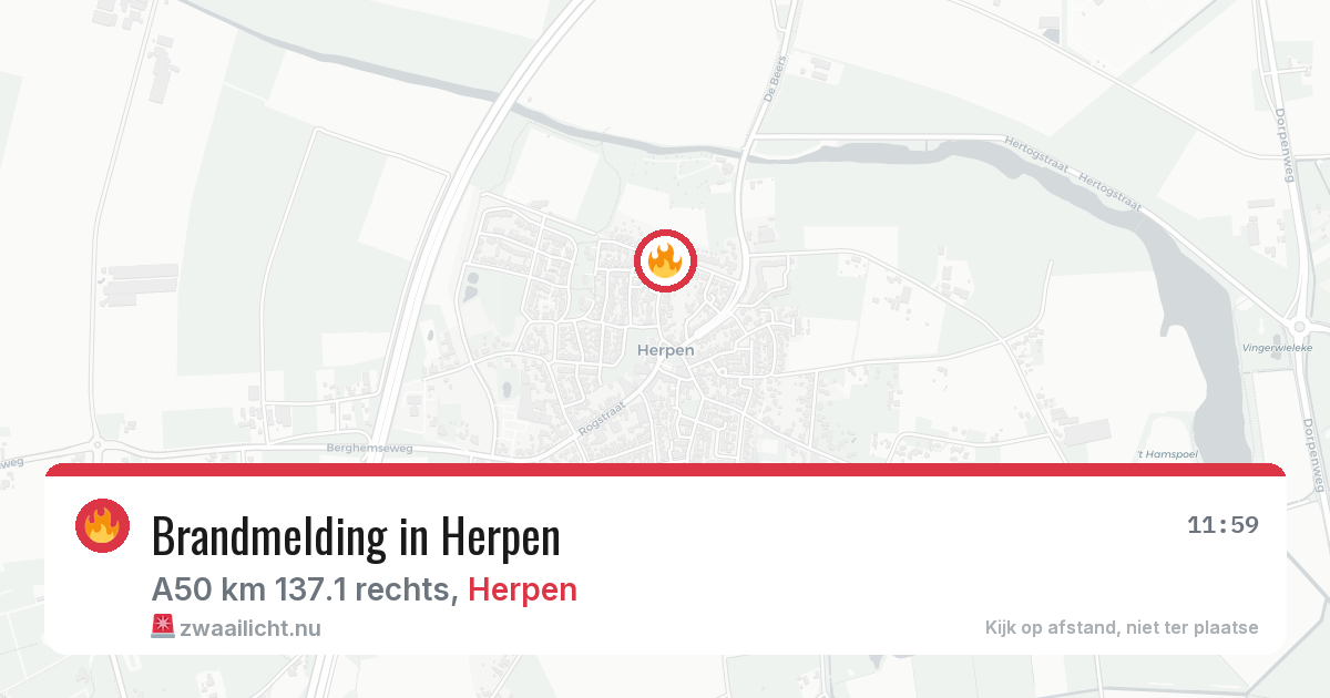Brandmelding in Herpen — 20 jul 2026