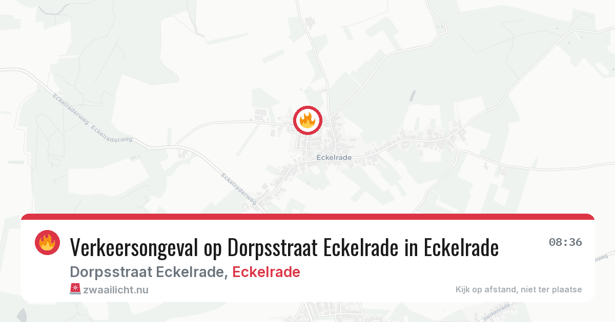 Verkeersongeval op Dorpsstraat Eckelrade in Eckelrade — 25 apr 2026
