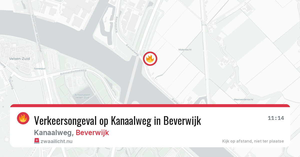 Verkeersongeval op Kanaalweg in Beverwijk — 23 mei 2026