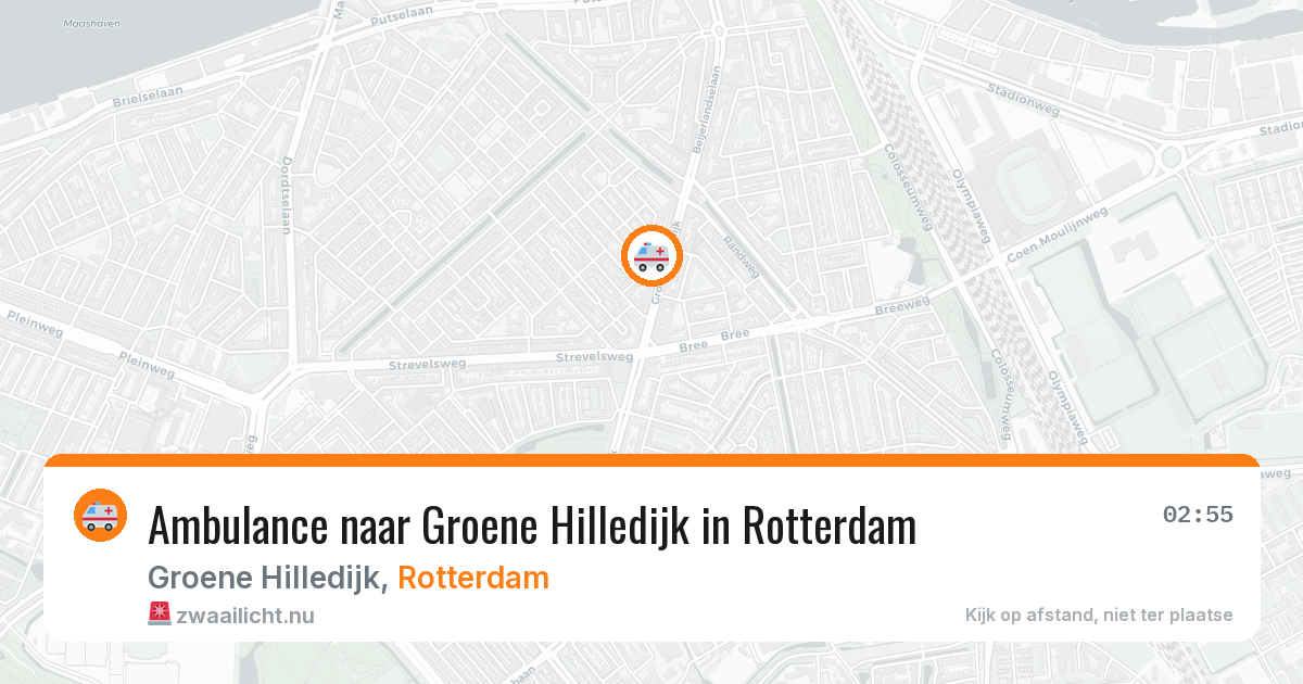 Ambulance naar Groene Hilledijk in Rotterdam — 19 jul 2026