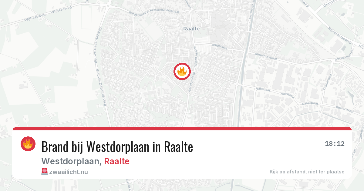 Brand bij Westdorplaan in Raalte — 29 mei 2026