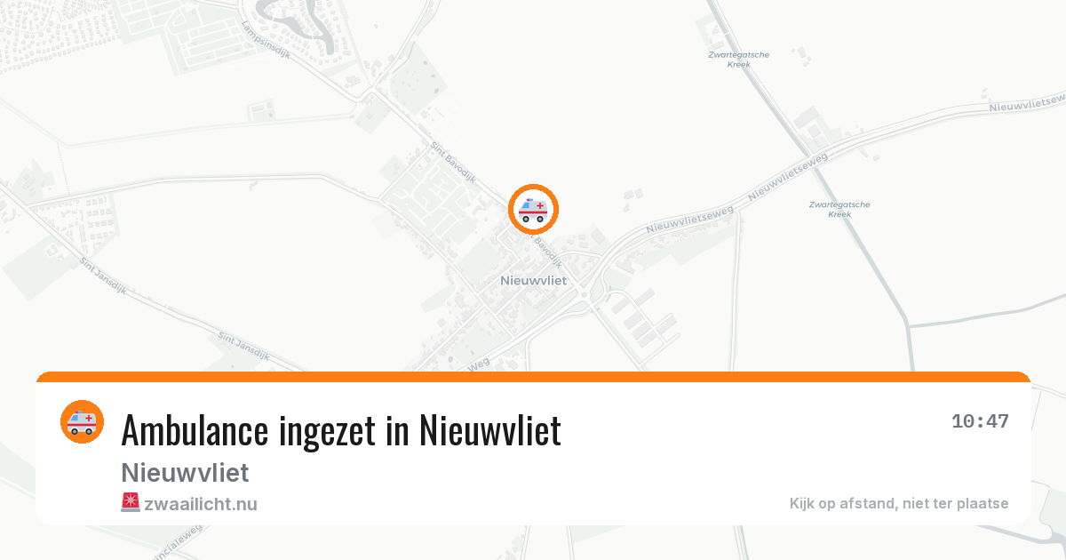 Ambulance ingezet in Nieuwvliet — 29 jun 2026