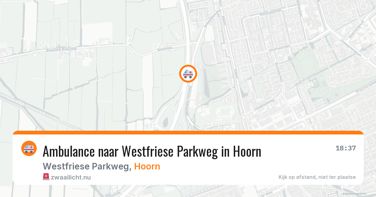 Ambulance naar Westfriese Parkweg in Hoorn — 12 jul 2026