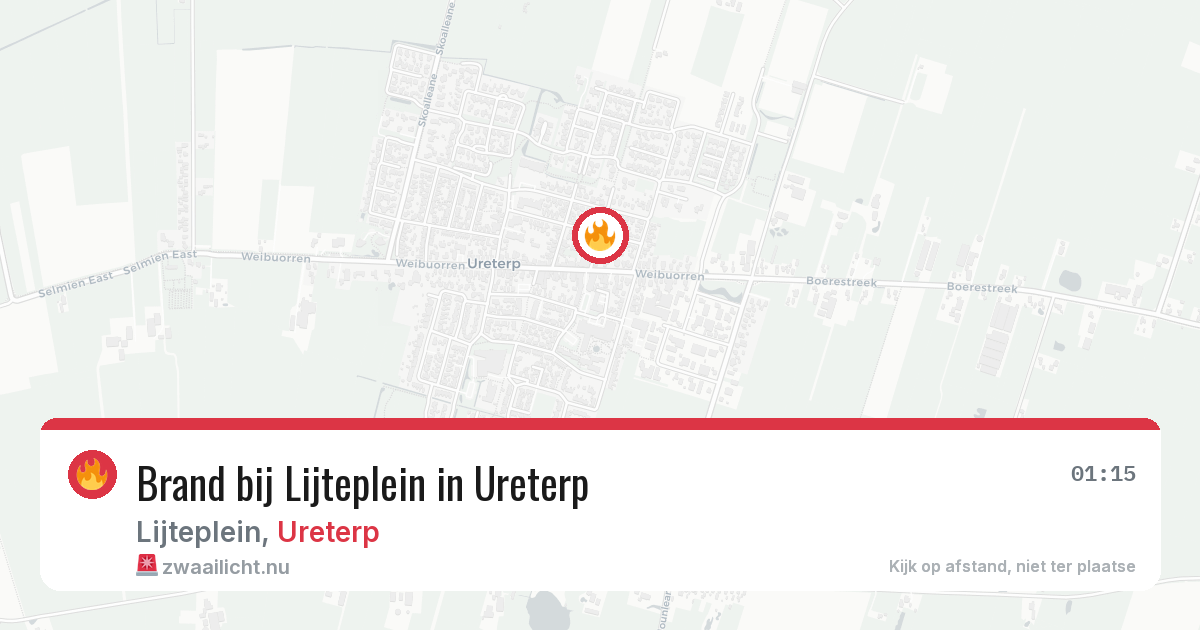 Brand bij Lijteplein in Ureterp — 3 jun 2026