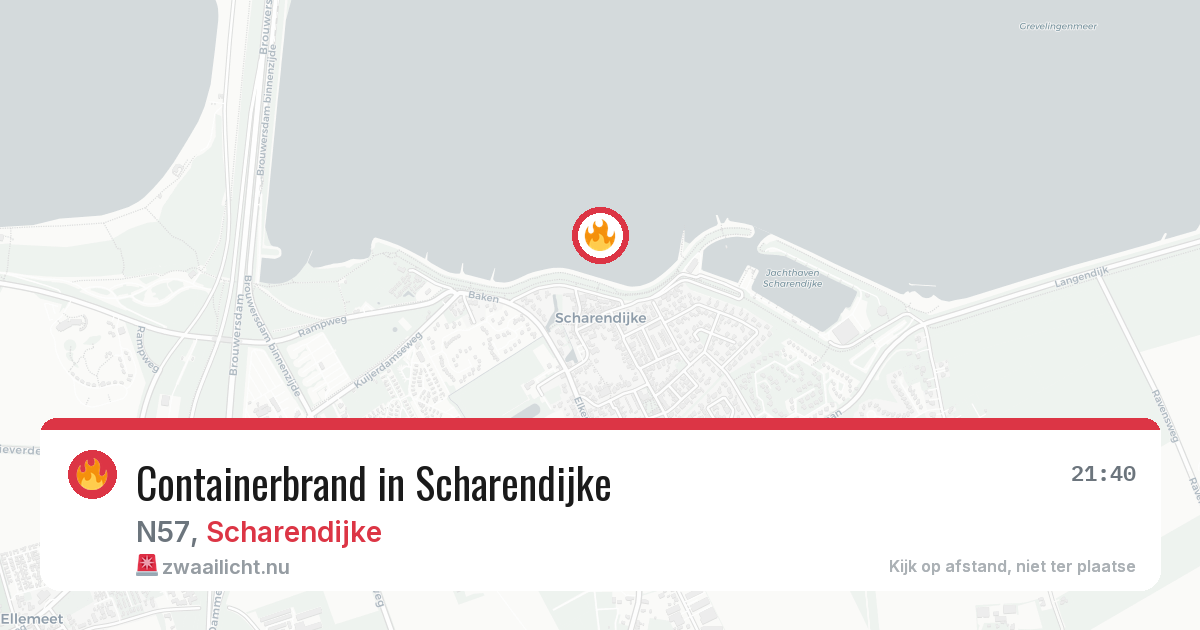 Containerbrand in Scharendijke — 11 jul 2026
