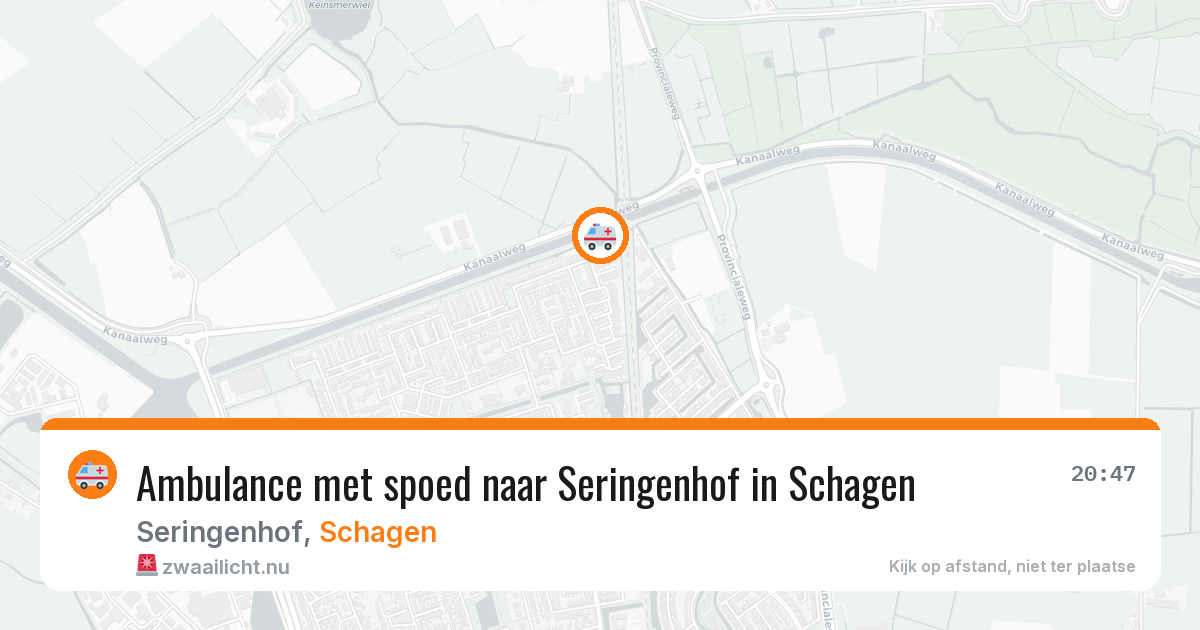 Ambulance met spoed naar Seringenhof in Schagen — 21 mei 2026