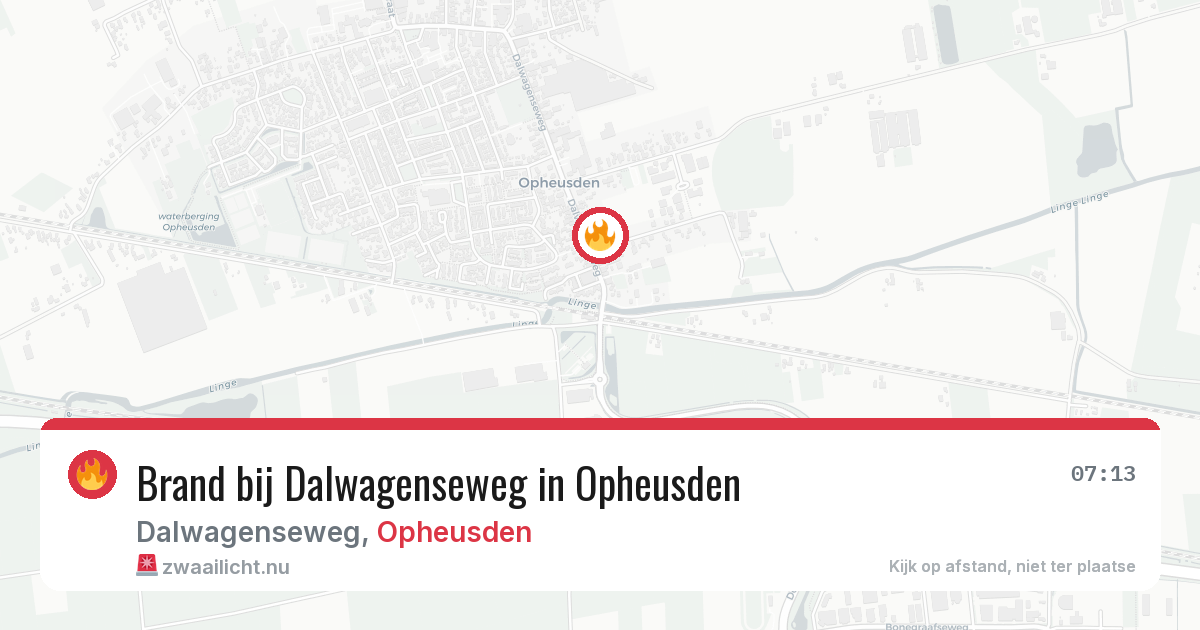 Brand bij Dalwagenseweg in Opheusden — 29 apr 2026