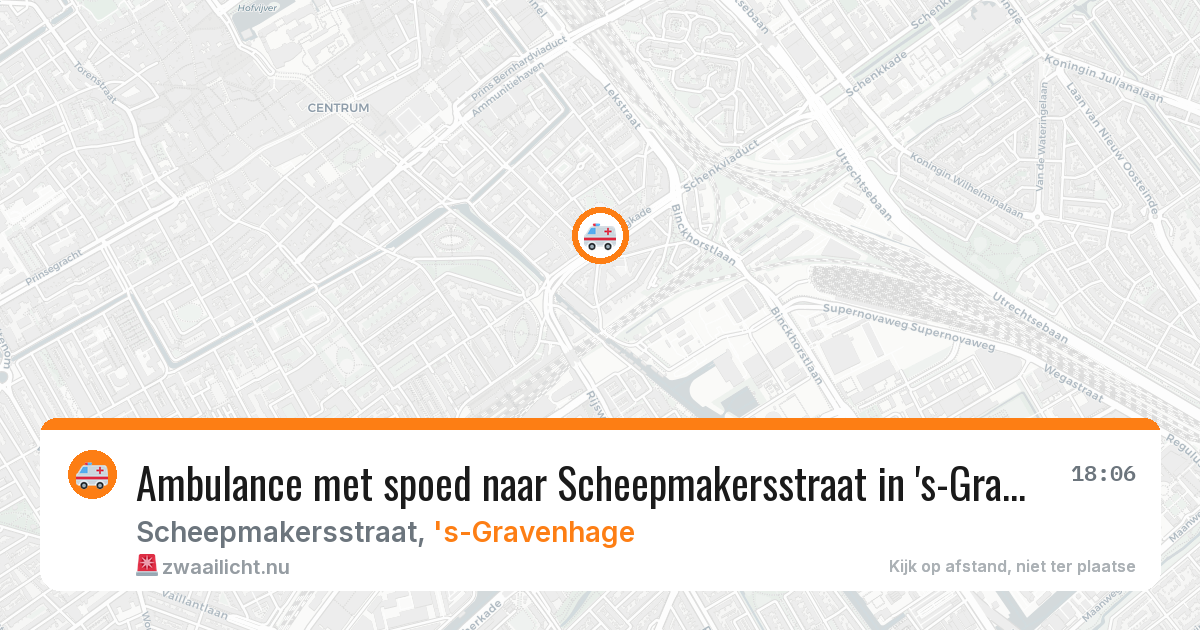 Ambulance met spoed naar Scheepmakersstraat in 's-Gravenhage — 5 jun 2026