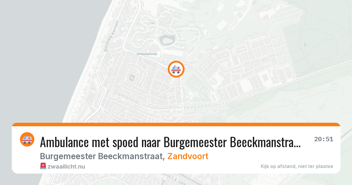 Ambulance met spoed naar Burgemeester Beeckmanstraat in Zandvoort — 26 apr 2026