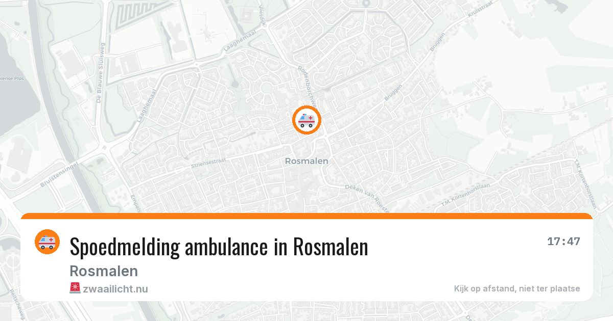 Spoedmelding ambulance in Rosmalen — 17 jan 2026