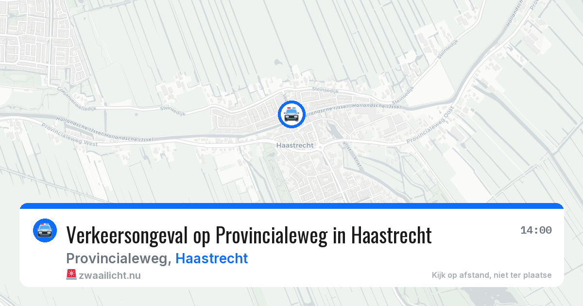 Verkeersongeval op Provincialeweg in Haastrecht — 15 jul 2026