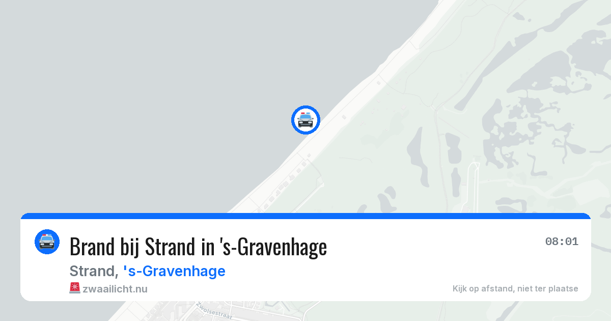 Brand bij Strand in 's-Gravenhage — 29 mei 2026