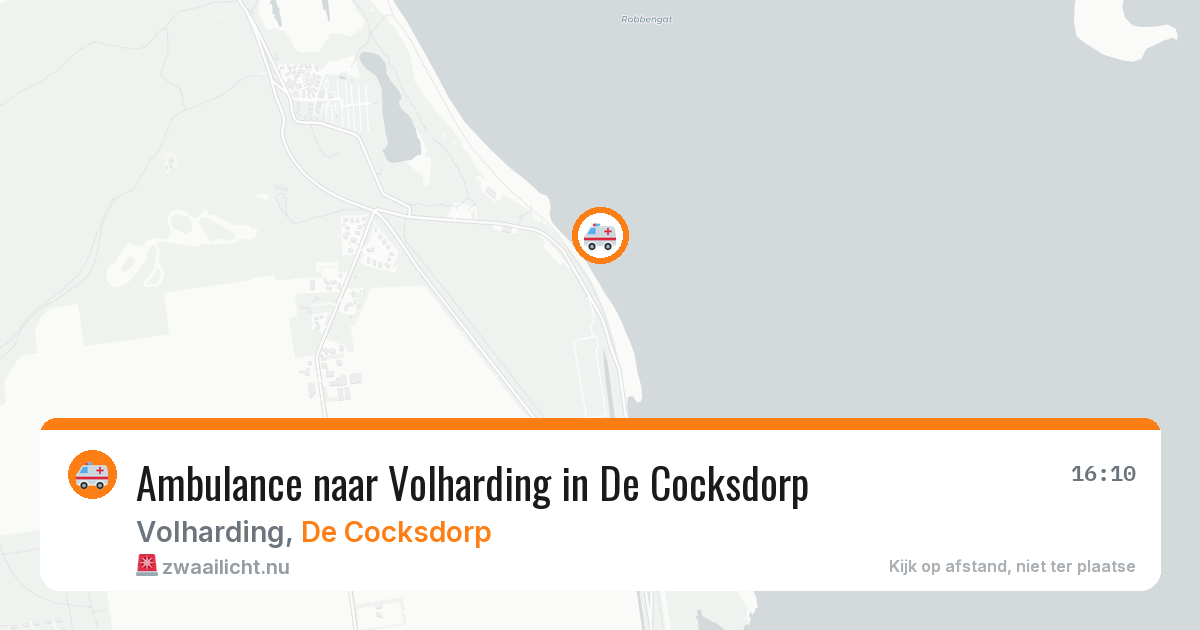 Ambulance naar Volharding in De Cocksdorp — 8 mei 2026