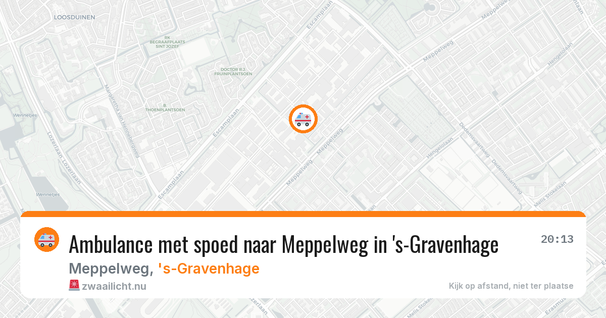 Ambulance met spoed naar Meppelweg in 's-Gravenhage — 1 apr 2026