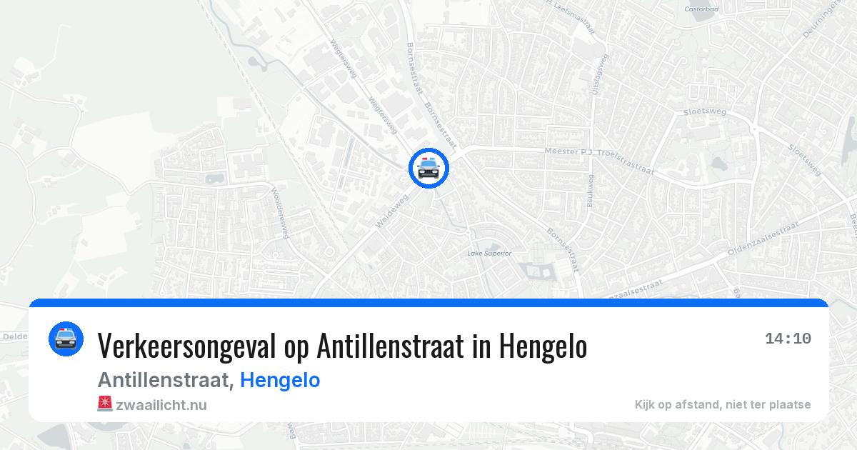 Verkeersongeval op Antillenstraat in Hengelo — 12 mrt 2026