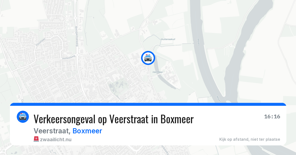 Verkeersongeval op Veerstraat in Boxmeer — 3 mei 2026