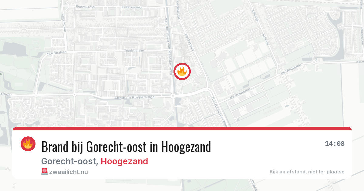 Brand bij Gorecht-oost in Hoogezand — 22 jul 2026