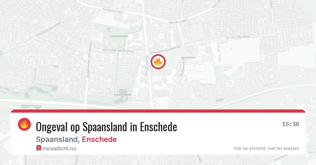 Ongeval op Spaansland in Enschede — 23 jul 2026