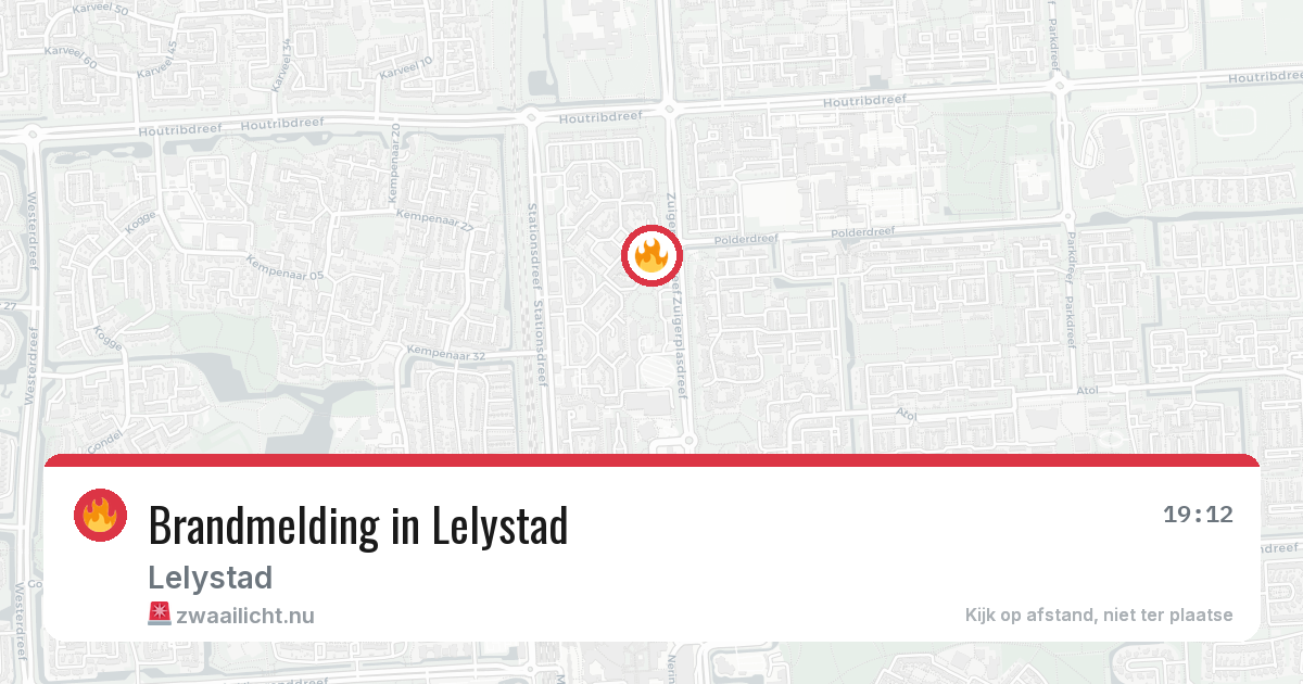 Brandmelding in Lelystad — 10 jul 2026